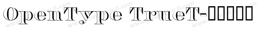 OpenType TrueT字体转换